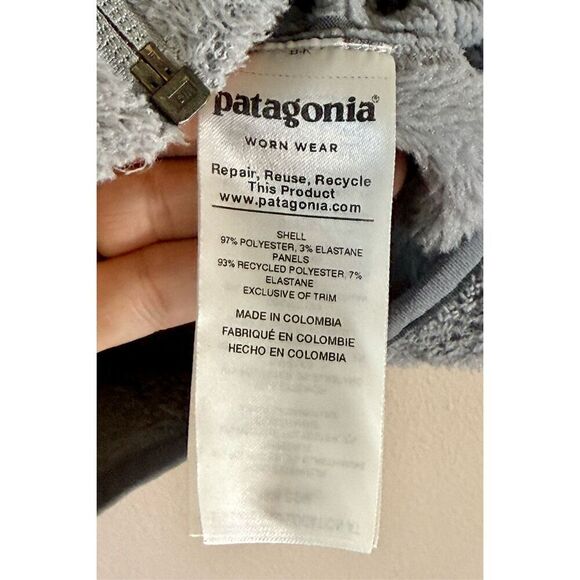 Patagonia Women's Light Gray High Collar Breathable R2 Vest Medium - Picture 6 of 10